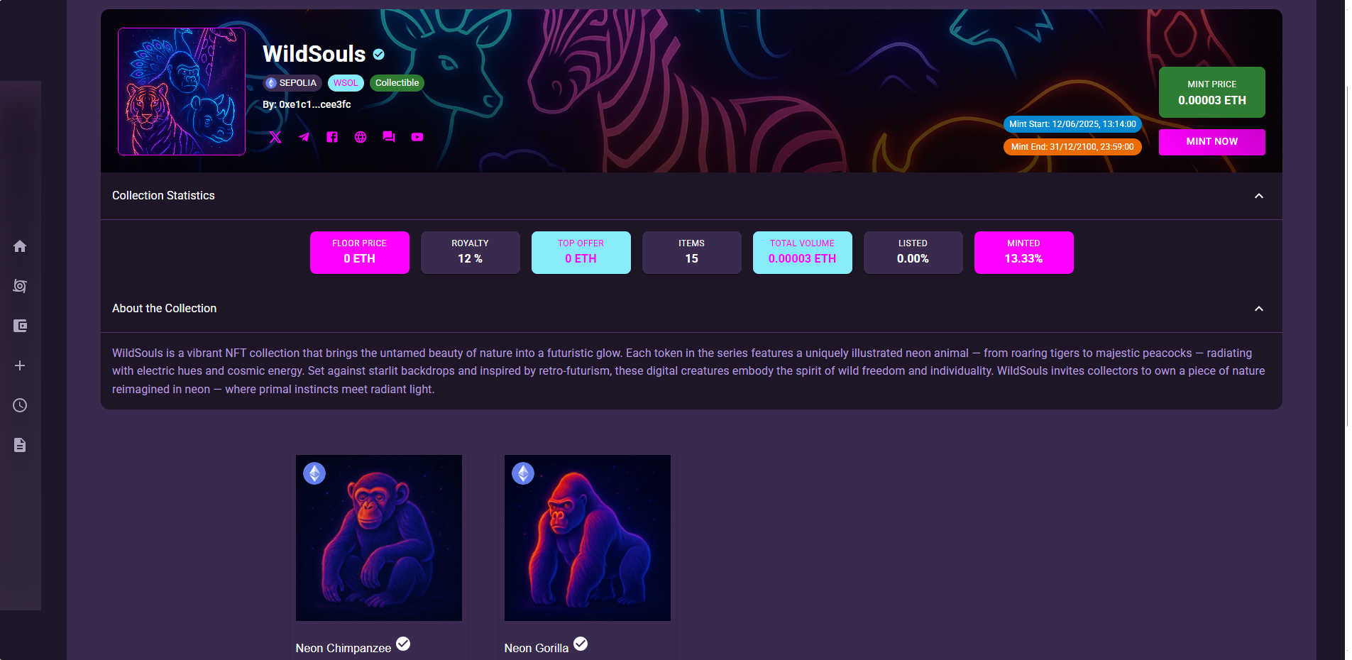 NFTs Alley UI